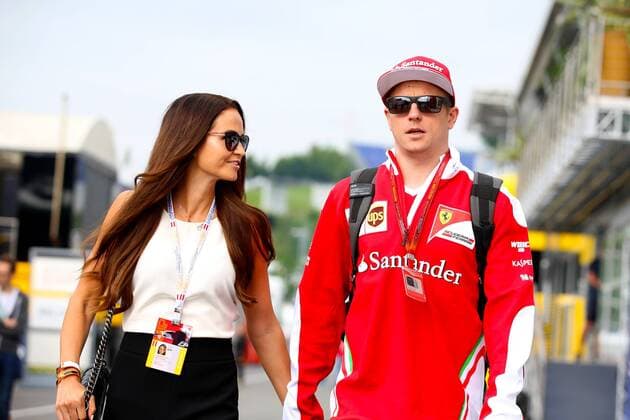 Kimi Raiikkoenen, Scuderia Ferrari, mit Freundin Minttu Virtanen, formula 1 GP, Austria in Spielberg, 01.07.2016 Photo:mspb Jerry Andre Kimi Raikkoenen, Freundin Minttu Virtanen, formula 1 GP, Austria