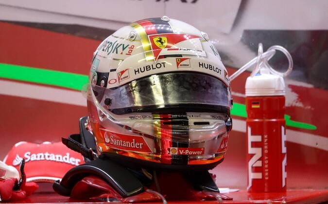 FORMULA 1 - GP of Austria 2016 SPIELBERG,AUSTRIA,01.JUL.16 - MOTORSPORTS, FORMULA 1 - Grand Prix of Austria, Red Bull Ring, free practice. Image shows the helmet of Sebastian Vettel (GER Ferrari). GEPAxpictures xChristianxWalgram