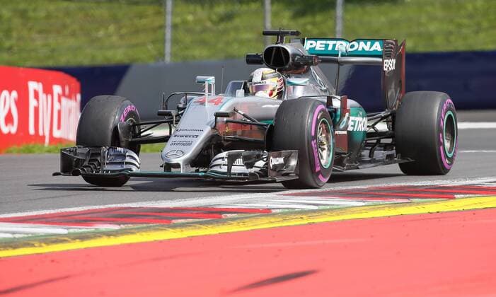 FORMULA 1 - GP of Austria 2016 SPIELBERG,AUSTRIA,01.JUL.16 - MOTORSPORTS, FORMULA 1 - Grand Prix of Austria, Red Bull Ring, free practice. Image shows Lewis Hamilton (GBR Mercedes GP). GEPAxpictures xMarioxKneisl