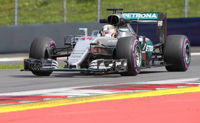 FORMULA 1 - GP of Austria 2016 SPIELBERG,AUSTRIA,01.JUL.16 - MOTORSPORTS, FORMULA 1 - Grand Prix of Austria, Red Bull Ring, free practice. Image shows Lewis Hamilton (GBR Mercedes GP). GEPAxpictures xMarioxKneisl
