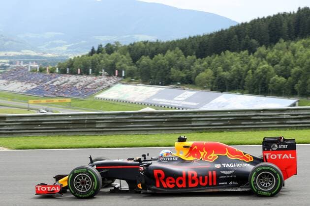 FORMULA 1 - GP of Austria 2016 SPIELBERG,AUSTRIA,01.JUL.16 - MOTORSPORTS, FORMULA 1 - Grand Prix of Austria, Red Bull Ring, free practice. Image shows Daniel Ricciardo (AUS Red Bull). GEPAxpictures xMaticxKlansek