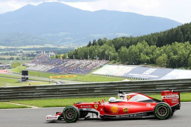 FORMULA 1 - GP of Austria 2016 SPIELBERG,AUSTRIA,01.JUL.16 - MOTORSPORTS, FORMULA 1 - Grand Prix of Austria, Red Bull Ring, free practice. Image shows Sebastian Vettel (GER Ferrari). GEPAxpictures xMaticxKlansek
