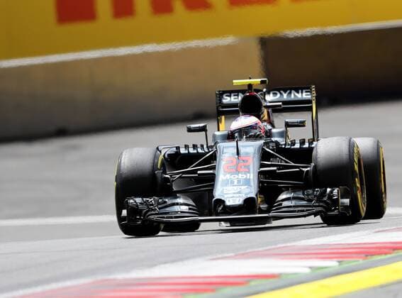 FORMULA 1 - GP of Austria 2016 SPIELBERG,AUSTRIA,01.JUL.16 - MOTORSPORTS, FORMULA 1 - Grand Prix of Austria, Red Bull Ring, free practice. Image shows Jenson Button (GBR Mc Laren Honda). GEPAxpictures xHansxOberlaender