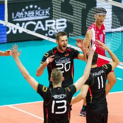 Freude Jubel joy Philipp Collin (20 Deutschland Germany); FIVB Volleyball World League Group 3 Finals, fraport Arena, Frankfurt (Main) Germany, 20160701: Semifinal Germany vs Chinese Taipei (Deutschland gegen Taiwan) , Frankfurt (Main) Copyright: Wuechner Eibner-Pressefoto EP_NWR