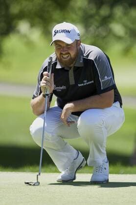 June 30, 2016: Shane Lowry of Ireland lines up his putt during the first round of golf at the PGA Golf Herren World Golf Championships Bridgestone Invitational at Firestone Country Club in Akron, Ohio. (Photo by Shelley Lipton Icon Sportswire) GOLF: JUL 30 PGA - World Golf Championships-Bridgestone Invitational - First Round Icon160630031 EDITORIAL USE ONLY