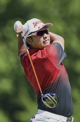June 30, 2016: Hideki Matsuyama of Japan plays his shot from the tee during the first round of golf at the PGA Golf Herren World Golf Championships Bridgestone Invitational at Firestone Country Club in Akron, Ohio. (Photo by Shelley Lipton Icon Sportswire) GOLF: JUL 30 PGA - World Golf Championships-Bridgestone Invitational - First Round Icon160630034 EDITORIAL USE ONLY