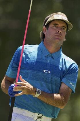 June 30, 2016: Bubba Watson watches his shot from the tee during the first round of golf at the PGA Golf Herren World Golf Championships Bridgestone Invitational at Firestone Country Club in Akron, Ohio. (Photo by Shelley Lipton Icon Sportswire) GOLF: JUL 30 PGA - World Golf Championships-Bridgestone Invitational - First Round Icon160630015 EDITORIAL USE ONLY