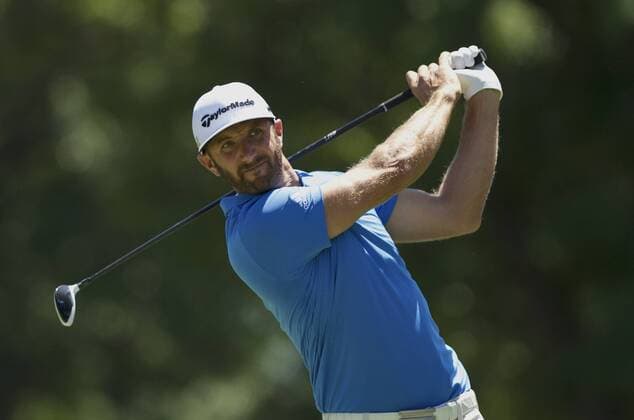 June 30, 2016: Dustin Johnson plays his shot from the tee during the first round of golf at the PGA Golf Herren World Golf Championships Bridgestone Invitational at Firestone Country Club in Akron, Ohio. (Photo by Shelley Lipton Icon Sportswire) GOLF: JUL 30 PGA - World Golf Championships-Bridgestone Invitational - First Round Icon160630008 EDITORIAL USE ONLY