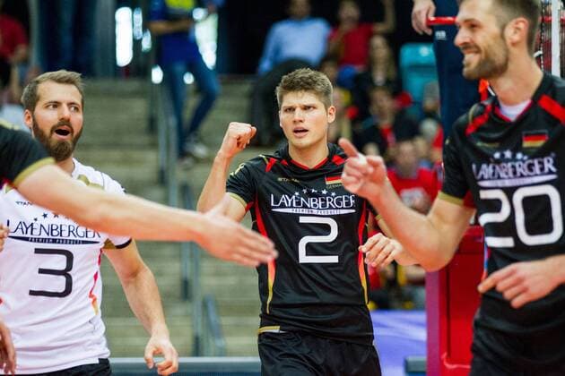 Freude Jubel joy Ruben Schott (2 Deutschland Germany); FIVB Volleyball World League Group 3 Finals, fraport Arena, Frankfurt (Main) Germany, 20160701: Semifinal Germany vs Chinese Taipei (Deutschland gegen Taiwan) Frankfurt (Main) Copyright: Wuechner Eibner-Pressefoto EP_NWR