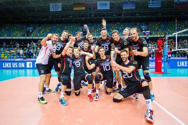 Themen der Woche - SPORT Bilder des Tages - SPORT Freude Jubel joy deutsches Team; FIVB Volleyball World League Group 3 Finals, fraport Arena, Frankfurt (Main) Germany, 20160701: Semifinal Germany vs Chinese Taipei (Deutschland gegen Taiwan) Frankfurt (Main) Copyright: Wuechner Eibner-Pressefoto EP_NWR