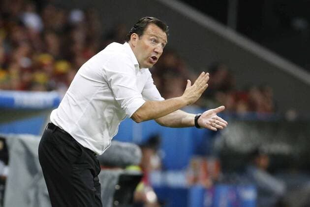 Marc Wilmots head coach of Belgian Team FOOTBALL : Wales vs Belgien EM EURO Länderspiel Nationalteam Lille - UEFA EURO EM Europameisterschaft Fussball 2016 - Lille - 01 07 2016 PhotoNews Panoramic  607137567