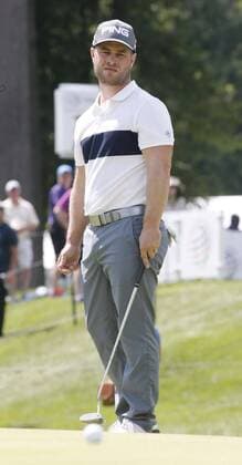 July 1, 2016 - Akron, OH, USA - David Lingmerth just misses a birdie on the 15th green during the second round of the Bridgestone Invitational at Firestone Country Club Friday, July 1, 2016, in Akron, Ohio. Bridgestone Invitational - ZUMAm67_