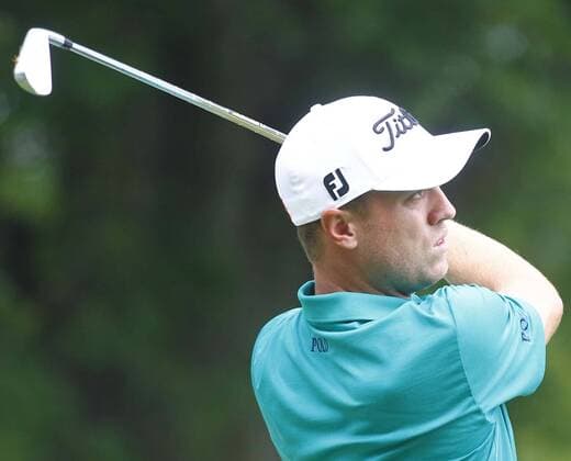July 1, 2016 - Akron, OH, USA - Justin Thomas hits from the 5th tee during the second round of the Bridgestone Invitational at Firestone Country Club Friday, July 1, 2016, in Akron, Ohio. Bridgestone Invitational - ZUMAm67_