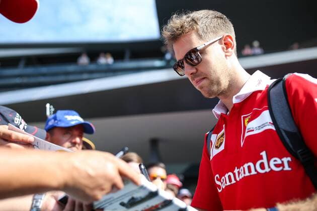 FORMULA 1 - GP of Austria 2016 SPIELBERG,AUSTRIA,02.JUL.16 - MOTORSPORTS, FORMULA 1 - Grand Prix of Austria, Red Bull Ring, qualifying, red carpet. Image shows Sebastian Vettel (GER Ferrari). GEPAxpictures xDanielxGoetzhaber