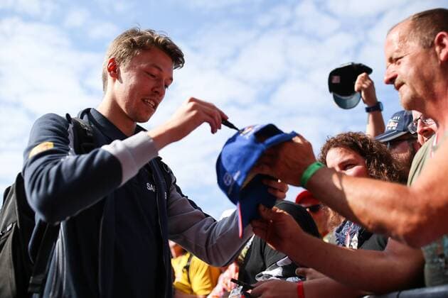 FORMULA 1 - GP of Austria 2016 SPIELBERG,AUSTRIA,02.JUL.16 - MOTORSPORTS, FORMULA 1 - Grand Prix of Austria, Red Bull Ring, qualifying, red carpet. Image shows Daniil Kvyat (RUS Scuderia Toro Rosso). GEPAxpictures xDanielxGoetzhaber