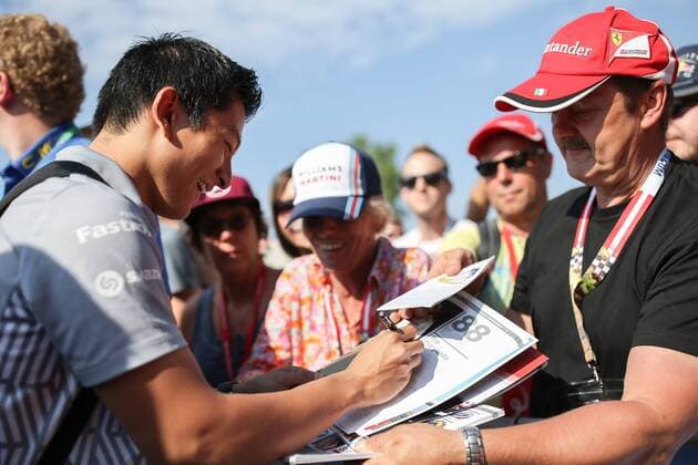FORMULA 1 - GP of Austria 2016 SPIELBERG,AUSTRIA,02.JUL.16 - MOTORSPORTS, FORMULA 1 - Grand Prix of Austria, Red Bull Ring, qualifying, red carpet. Image shows Rio Haryanto (INA Manor). GEPAxpictures xDanielxGoetzhaber
