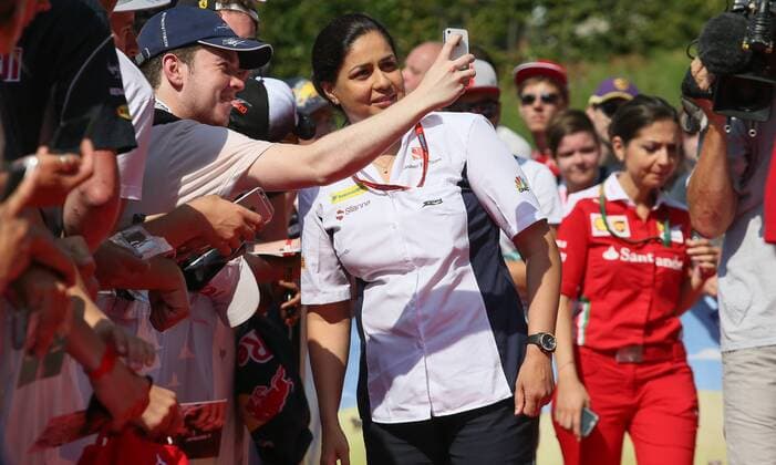 FORMULA 1 - GP of Austria 2016 SPIELBERG,AUSTRIA,02.JUL.16 - MOTORSPORTS, FORMULA 1 - Grand Prix of Austria, Red Bull Ring, qualifying. Image shows team principal Monisha Kaltenborn (Sauber).. GEPAxpictures xMarioxKneisl