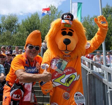 FORMULA 1 - GP of Austria 2016 SPIELBERG,AUSTRIA,02.JUL.16 - MOTORSPORTS, FORMULA 1 - Grand Prix of Austria, Red Bull Ring, qualifying. Image shows the fans of Max Verstappen (NED Red Bull). GEPAxpictures xMaticxKlansek