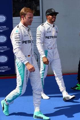 Nico Rosberg; Lewis Hamilton; Mercedes Grand Prix, formula 1 GP, Austria in Spielberg, 02.07.2016 Photo:mspb Jerry Andre Nico Rosberg; Lewis Hamilton; formula 1 GP, Austria