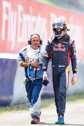 Formel 1, GP von Österreich, Crash von Daniil Kwjat 02.07.2016, Red Bull Ring, Spielberg, AUT, FIA, Formel 1, Grosser Preis von Oesterreich, Qualifying, im Bild Unfall von Daniil Kvyat (RUS) Scuderia Toro Rosso accident of Russian Formula One driver Daniil Kvyat of Scuderia Toro Rosso during the Qualifying for the Austrian Formula One Grand Prix at the Red Bull Ring in Spielberg, Austria on 2016 07 02. -Pressefoto Spielberg  EP_gro  
