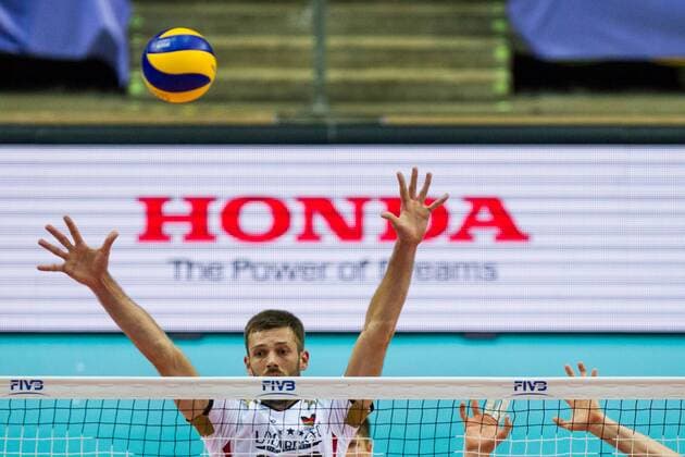 Volleyball, FIVB World League, Deutschland - Slowenien Block Philipp Collin (20 Deutschland Germany) and Christian Fromm (1 Deutschland Germany); FIVB Volleyball World League Group 3 Finals, fraport Arena, Frankfurt (Main) Germany, 20160702: 1st place match: Germany vs Slovenia (Deutschland gegen Slowenien) Frankfurt (Main) Copyright: Wuechnerx xEibner-Pressefoto EP_nwr