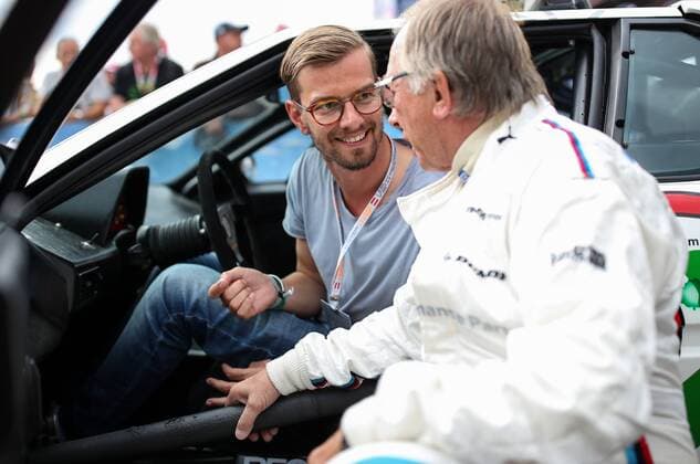 Formel 1, GP von Österreich, Joko Winterscheidt zu Gast an der Strecke FORMULA 1 - GP of Austria 2016 SPIELBERG,AUSTRIA,02.JUL.16 - MOTORSPORTS, FORMULA 1 - Grand Prix of Austria, Red Bull Ring, legends race. Image shows Joko Winterscheidt and Harald Grohs. GEPAxpictures xDanielxGoetzhaber