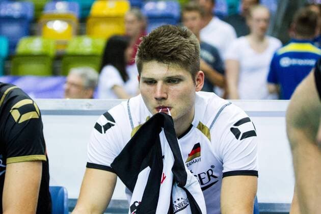 Ruben Schott (2 Deutschland Germany) enttaeuscht; FIVB Volleyball World League Group 3 Finals, fraport Arena, Frankfurt (Main) Germany, 20160702: 1st place match: Germany vs Slovenia (Deutschland gegen Slowenien) Frankfurt (Main) Copyright: Wuechnerx xEibner-Pressefoto EP_nwr