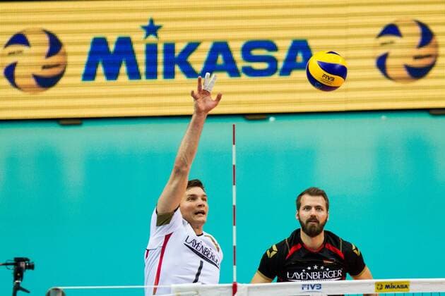 Angriff Christian Fromm (1 Deutschland Germany); FIVB Volleyball World League Group 3 Finals, fraport Arena, Frankfurt (Main) Germany, 20160702: 1st place match: Germany vs Slovenia (Deutschland gegen Slowenien) Frankfurt (Main) Copyright: Wuechnerx xEibner-Pressefoto EP_nwr