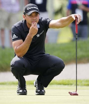 July 2, 2016 - Akron, OH, USA - Jason Day ponders a putt on the 16th green during the third round of the Bridgestone Invitational at Firestone Country Club in Akron, Ohio, on Saturday, July 2, 2016. Bridgestone Invitational, third round - ZUMAm67_