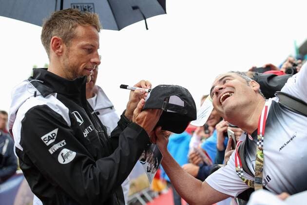 FORMULA 1 - GP of Austria 2016 SPIELBERG,AUSTRIA,03.JUL.16 - MOTORSPORTS, FORMULA 1 - Grand Prix of Austria, Red Bull Ring. Image shows Jenson Button (GBR McLaren Honda). GEPAxpictures xDanielxGoetzhaber