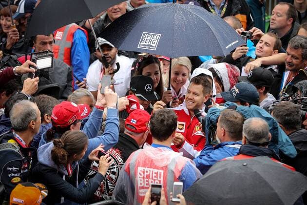 FORMULA 1 - GP of Austria 2016 SPIELBERG,AUSTRIA,03.JUL.16 - MOTORSPORTS, FORMULA 1 - Grand Prix of Austria, Red Bull Ring, Red Carpet. Image shows Sebastian Vettel (GER Ferrari). GEPAxpictures xMaticxKlansek