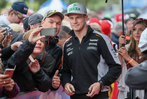 FORMULA 1 - GP of Austria 2016 SPIELBERG,AUSTRIA,03.JUL.16 - MOTORSPORTS, FORMULA 1 - Grand Prix of Austria, Red Bull Ring. Image shows Nico Huelkenberg (GER Force India). GEPAxpictures xMarioxKneisl
