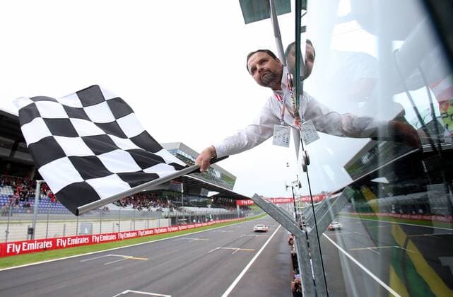 FORMULA 1 - GP of Austria 2016 SPIELBERG,AUSTRIA,03.JUL.16 - MOTORSPORTS, FORMULA 1 - Grand Prix of Austria, Red Bull Ring. Image shows the flagman. GEPAxpictures xChristianxWalgram