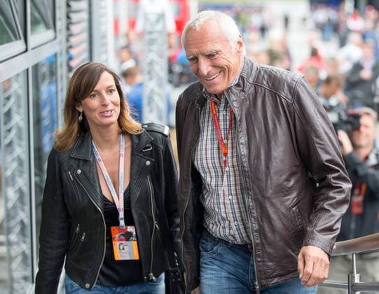 03.07.2016, Red Bull Ring, Spielberg, AUT, FIA, Formel 1, Grosser Preis von Oesterreich, Rennen, im Bild Dietrich Mateschitz (AUT) Red Bull Gruender und Eigentuemer mit seiner lebensgefaehrtin Marion Feichtner CEO and Founder of Red Bull Dietrich Mateschitz (AUT) with girlfrind Marion Feichtner before the Race for the Austrian Formula One Grand Prix at the Red Bull Ring in Spielberg, Austria on 2016 07 03. -Pressefoto Spielberg  EP_gro  