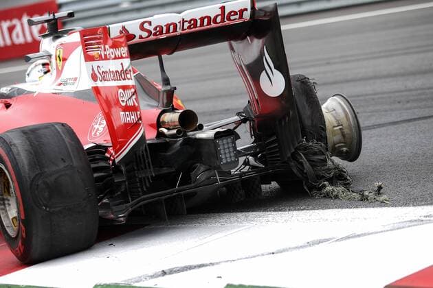 Formel 1, GP von Österreich, Vettel nach Dreher ausgeschieden FORMULA 1 - GP of Austria 2016 SPIELBERG,AUSTRIA,03.JUL.16 - MOTORSPORTS, FORMULA 1 - Grand Prix of Austria, Red Bull Ring. Image shows the car of Sebastian Vettel (GER Ferrari). GEPAxpictures xDanielxGoetzhaber