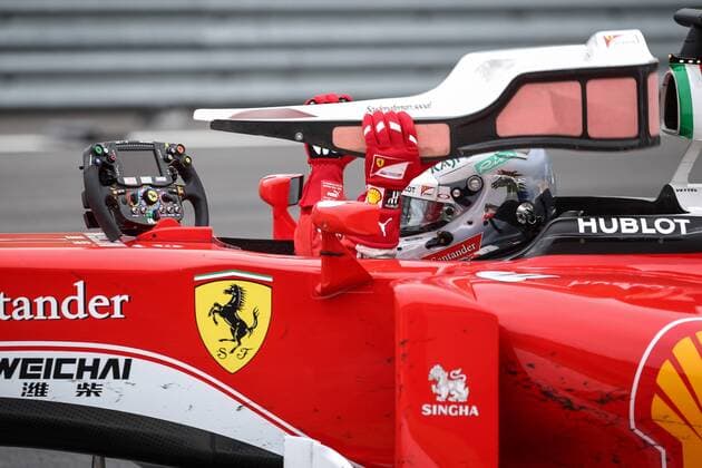 Formel 1, GP von Österreich, Vettel nach Dreher ausgeschieden FORMULA 1 - GP of Austria 2016 SPIELBERG,AUSTRIA,03.JUL.16 - MOTORSPORTS, FORMULA 1 - Grand Prix of Austria, Red Bull Ring. Image shows Sebastian Vettel (GER Ferrari). GEPAxpictures xDanielxGoetzhaber