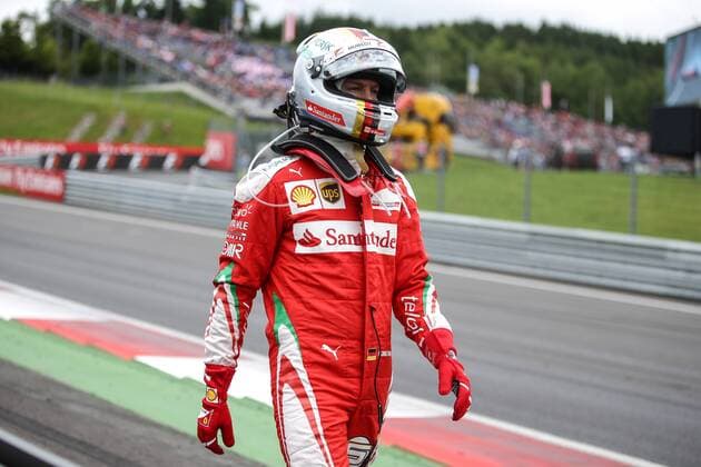 Formel 1, GP von Österreich, Vettel nach Dreher ausgeschieden FORMULA 1 - GP of Austria 2016 SPIELBERG,AUSTRIA,03.JUL.16 - MOTORSPORTS, FORMULA 1 - Grand Prix of Austria, Red Bull Ring. Image shows Sebastian Vettel (GER Ferrari). GEPAxpictures xDanielxGoetzhaber