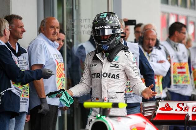 Formel 1, GP von Österreich, Nico Rosberg enttäuscht nach Rennende FORMULA 1 - GP of Austria 2016 SPIELBERG,AUSTRIA,03.JUL.16 - MOTORSPORTS, FORMULA 1 - Grand Prix of Austria, Red Bull Ring. Image shows Nico Rosberg (GER Mercedes GP). GEPAxpictures xDanielxGoetzhaber