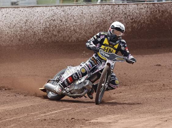 Speedway Hessen - Speedway Bundesliga Team Cup 2016 03.07.2016 DMV White Tigers - Brokstedt Wikinger v.l. Kai Huckenbeck (Brokstedt - weißer Helm) Speedway Team Cup 2016
