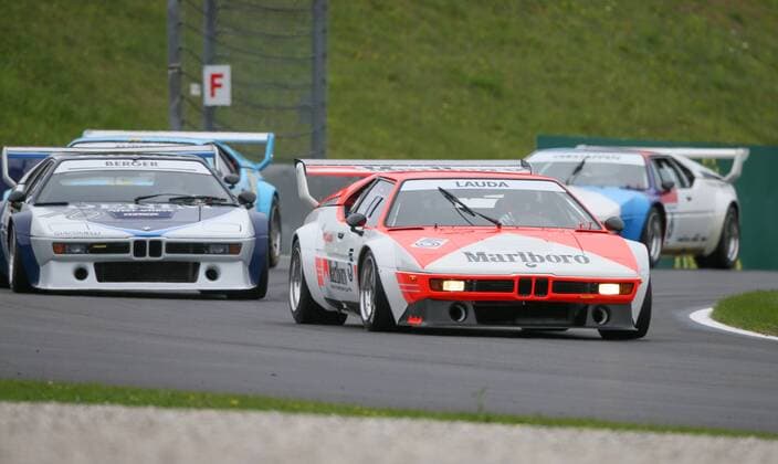 FORMULA 1 - GP of Austria 2016 SPIELBERG,AUSTRIA,03.JUL.16 - MOTORSPORTS, FORMULA 1 - Grand Prix of Austria, Red Bull Ring. Image shows Gerhard Berger and Niki Lauda (AUT). keywords: legends parade. GEPAxpictures xMarioxKneisl