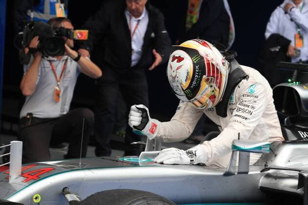 03.07.2016. Red Bull Circuit, Spielberg, Austria. F1 Grand pix of Austria. Race Day. Lewis Hamilton climbs from his car in parc ferme as he wins at the Red Bull Ring xLeannexBoonx  ActionPlus11757905