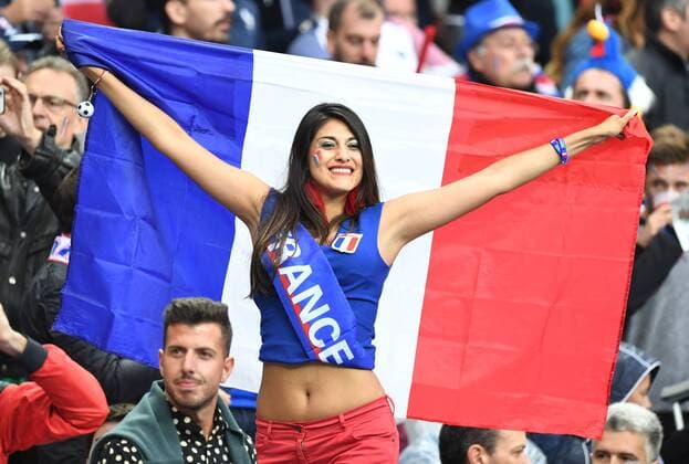 Fussball, Herren, Saison 2015 16, EM 2016 in Frankreich, Viertelfinale in Saint-Denis, Frankreich - Island, Fan aus Frankreich, 03.07. 2016,