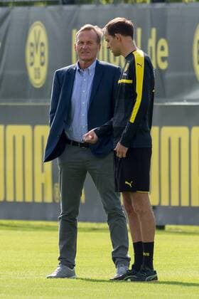 Dienstag 05.07.2016, Saison 2016 2017, Training BV Borussia Dortmund, CEO Geschaeftsfuehrer Hans-Joachim Watzke (BVB) und Trainer Thomas Tuchel (BVB) DeFodi001