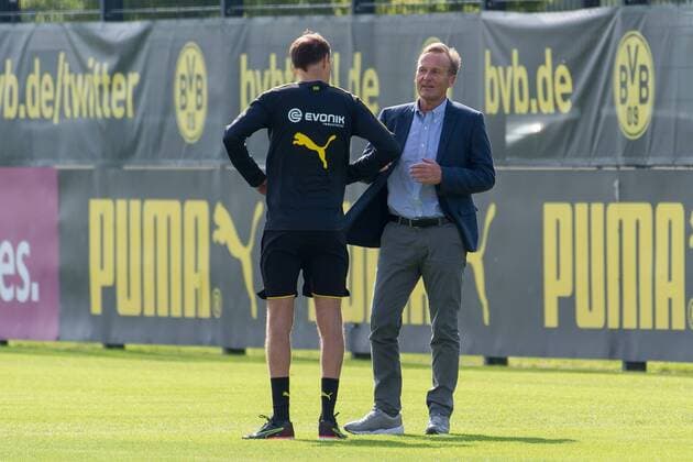 Dienstag 05.07.2016, Saison 2016 2017, Training BV Borussia Dortmund, CEO Geschaeftsfuehrer Hans-Joachim Watzke (BVB) und Trainer Thomas Tuchel (BVB) DeFodi001