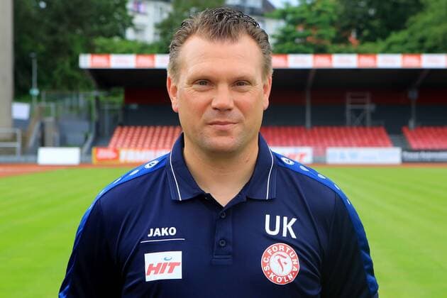 Fußball, GER, 3.Liga, Porträttermin 2016 2017, Fortuna Köln Trainer Uwe Koschinat Offizieller Fototermin Fortuna Köln