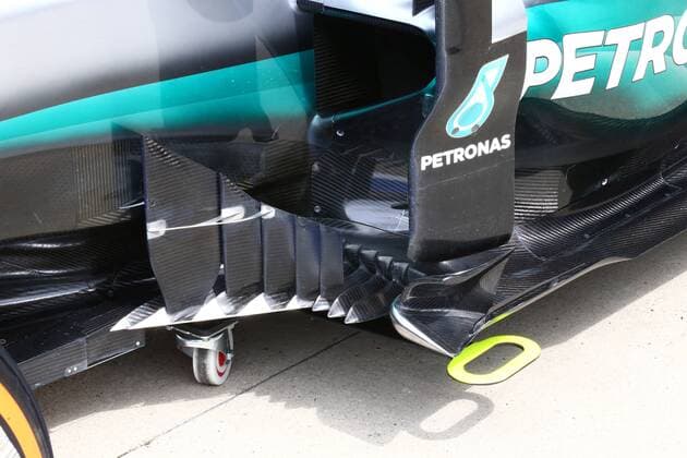British Grand Prix, Silverstone 07 - 10 July 2016 07.07.2016 - Mercedes AMG F1 W07 Hybrid, detail 