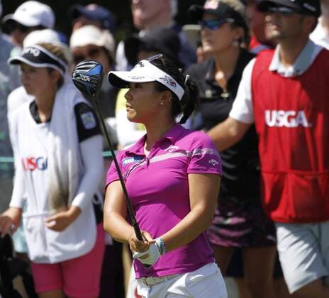 07 Jul 2016: Lydia Ko watches her tee shot at 13 at the LPGA Golf Damen US Women s Open at CordeValle Golf Club in San Martin, CA. GOLF: JUL 07 LPGA - U.S. Women s Open - First Round Icon788160707006 EDITORIAL USE ONLY