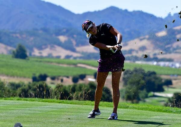 07 July 16: Lexi Thompson tees off on par 3 during the US Women s Open at CordeValle Golf Club in San Martin, CA. (Photo by Rob Sirota Icon Sportswire) GOLF: JUL 07 LPGA Golf Damen - U.S. Women s Open - First Round Icon16070726031 EDITORIAL USE ONLY