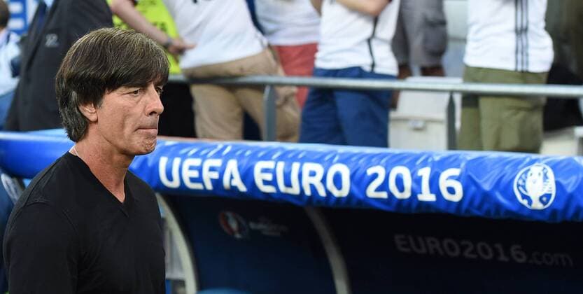 Fussball, Herren, Saison 2015 16, EM 2016 in Frankreich, Halbfinale in Marseille, Deutschland - Frankreich 0:2, Bundestrainer Joachim Löw (Deutschland), 07.07. 2016,