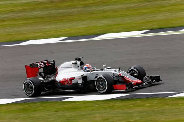 MotorSports: FIA Formula One World Championship WM Weltmeisterschaft 2016, Grand Prix of Great Britain, 8 Romain Grosjean (FRA, Haas F1 Team), xHOCHxZWEIx